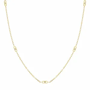 0.10ctw Diamond Streamlined Necklace