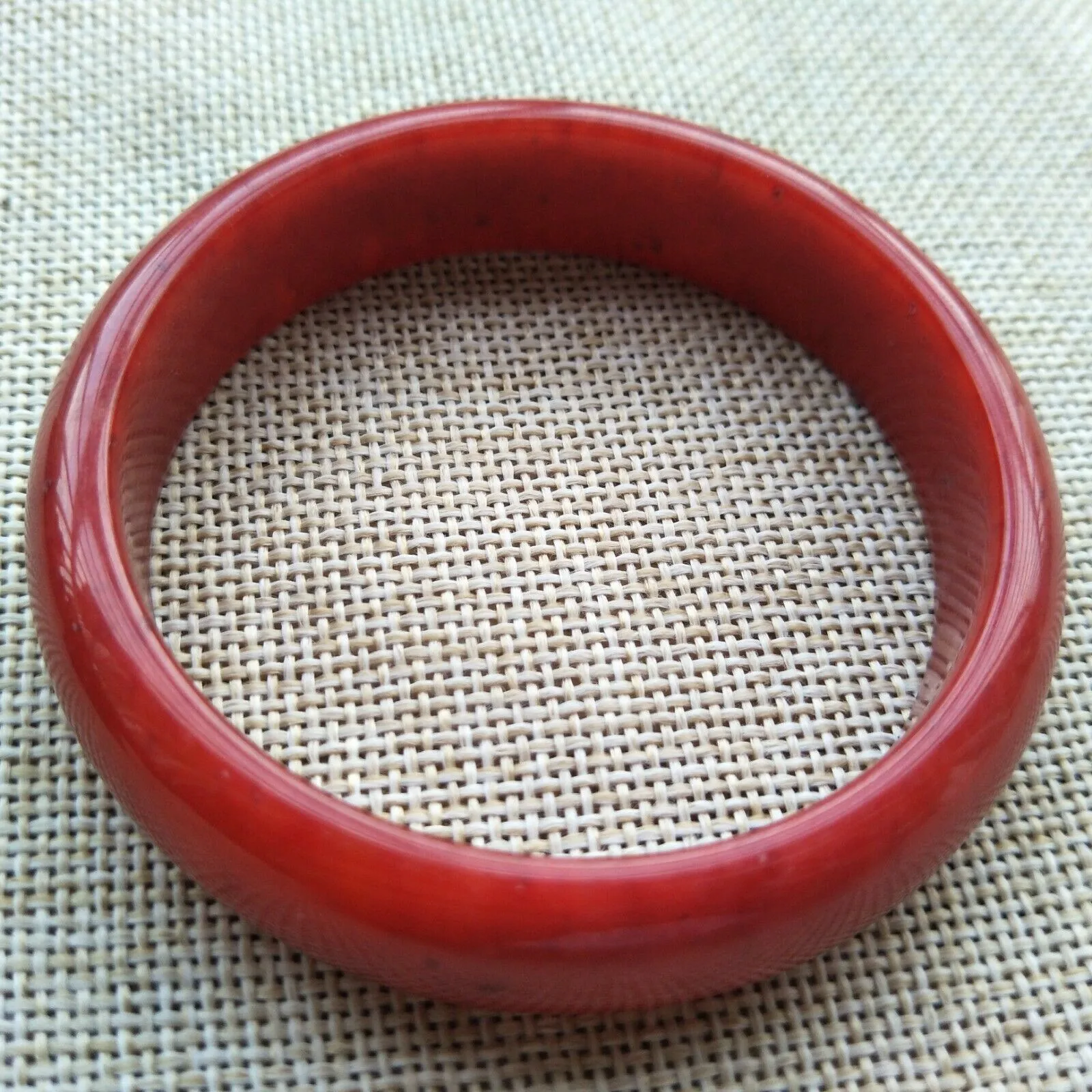 10% OF- 57/58/59mm Certified Natural Red Emerald A*Jade HandCarved Bracelet Bangle K100