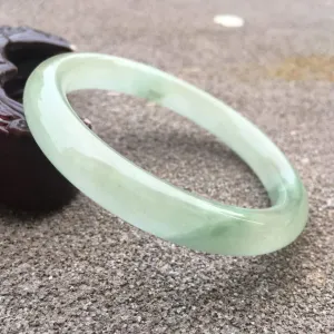 10% OFF- 56/57/58mm Certified Natural Jadeite Emerald A*Jade HandCarved Round Bracelet Bangle GX615