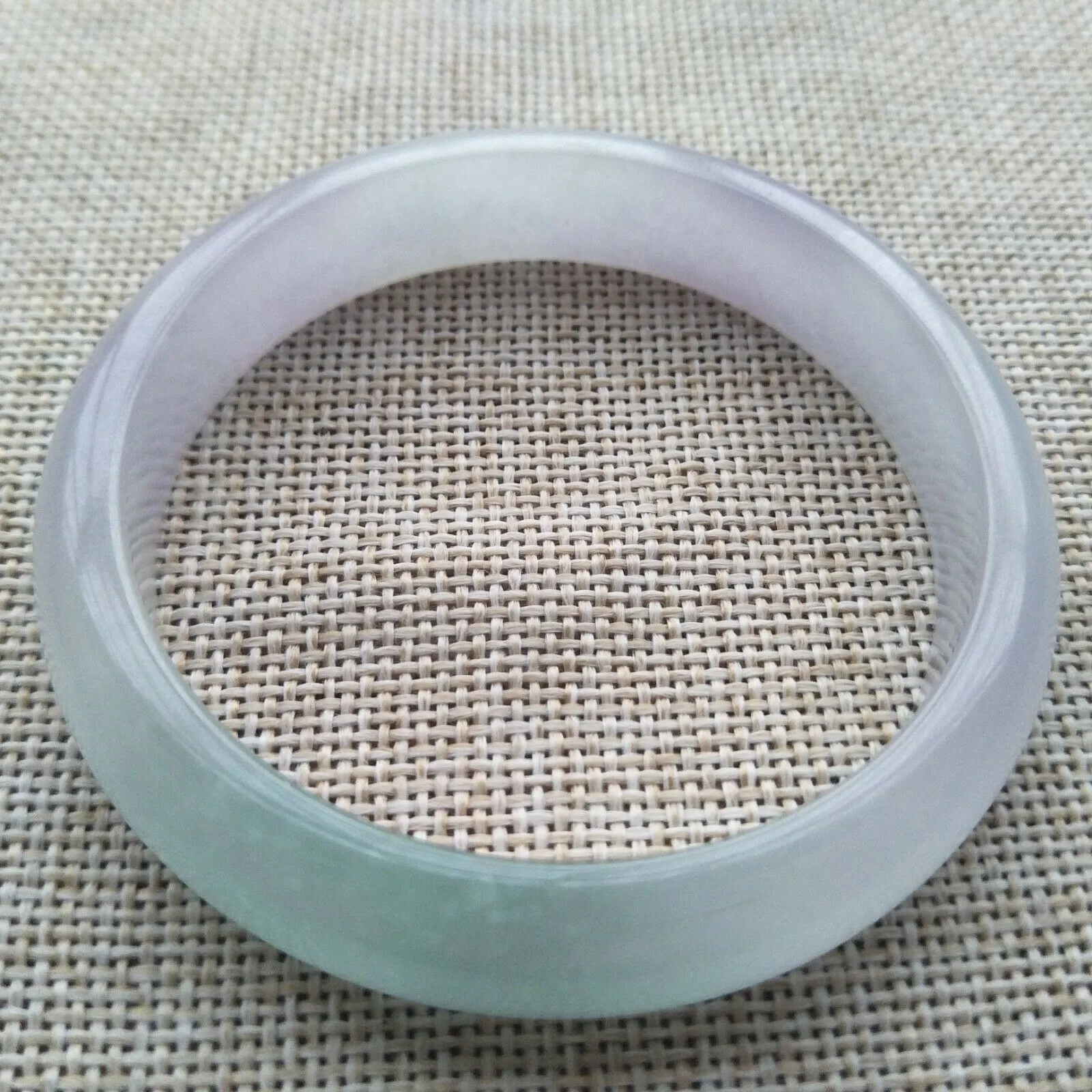 10% OFF- 56/57/58mm Certified Natural Lavender Jadeite Emerald A*Jade HandCarved Lucky Bracelet Bangle S009