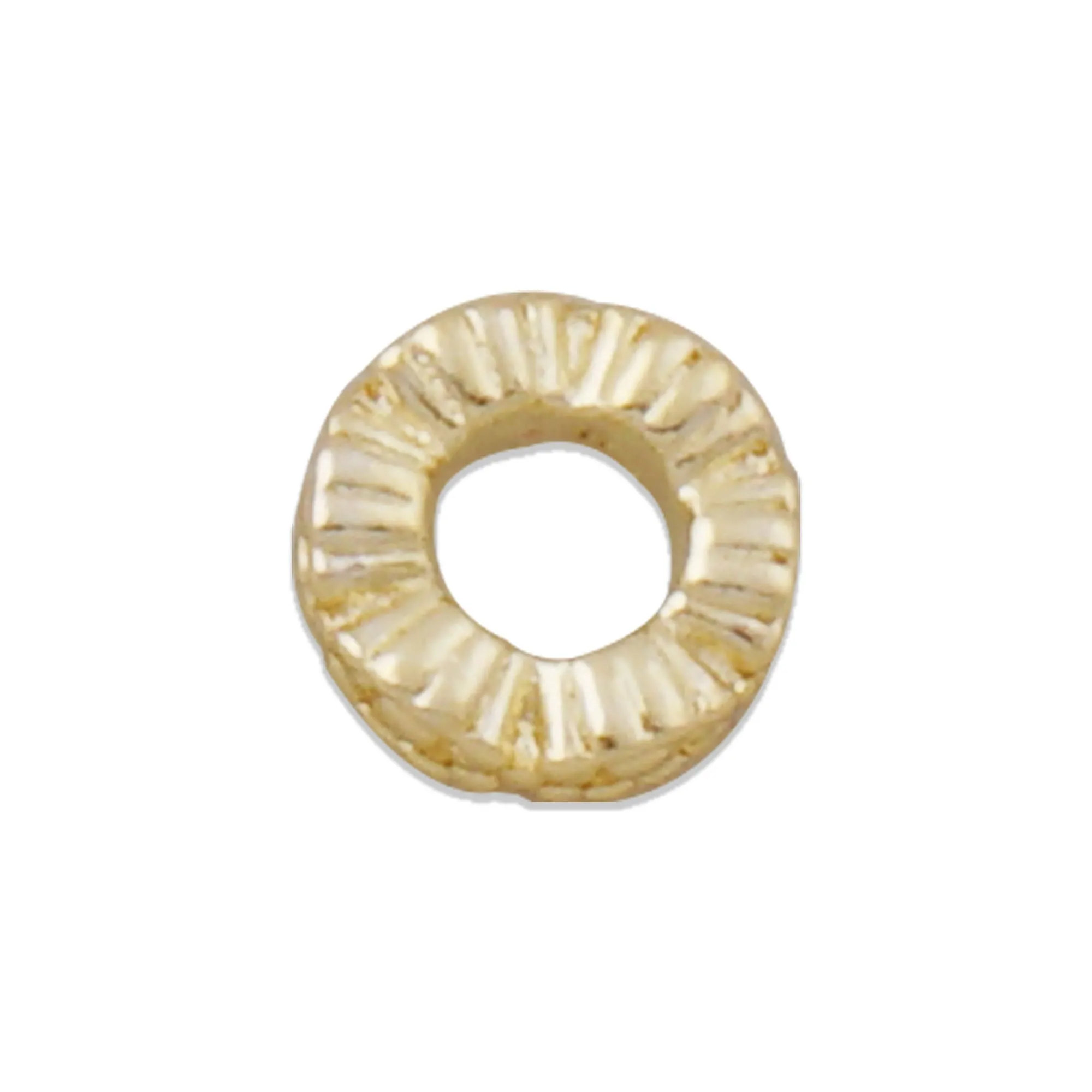 100PCS 14k Gold Filled Saucer Spacer Beads, 4.2*2.2mm Metal Round Spacer Beads, Bracelet Beads, Necklace Beads, DIY Crafts 10419750