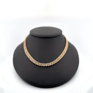 10K Yellow Gold Sharp-edge Cubanlink