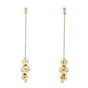 10K YG Beaded Drop Earrings<p><strong>$105</p></strong>