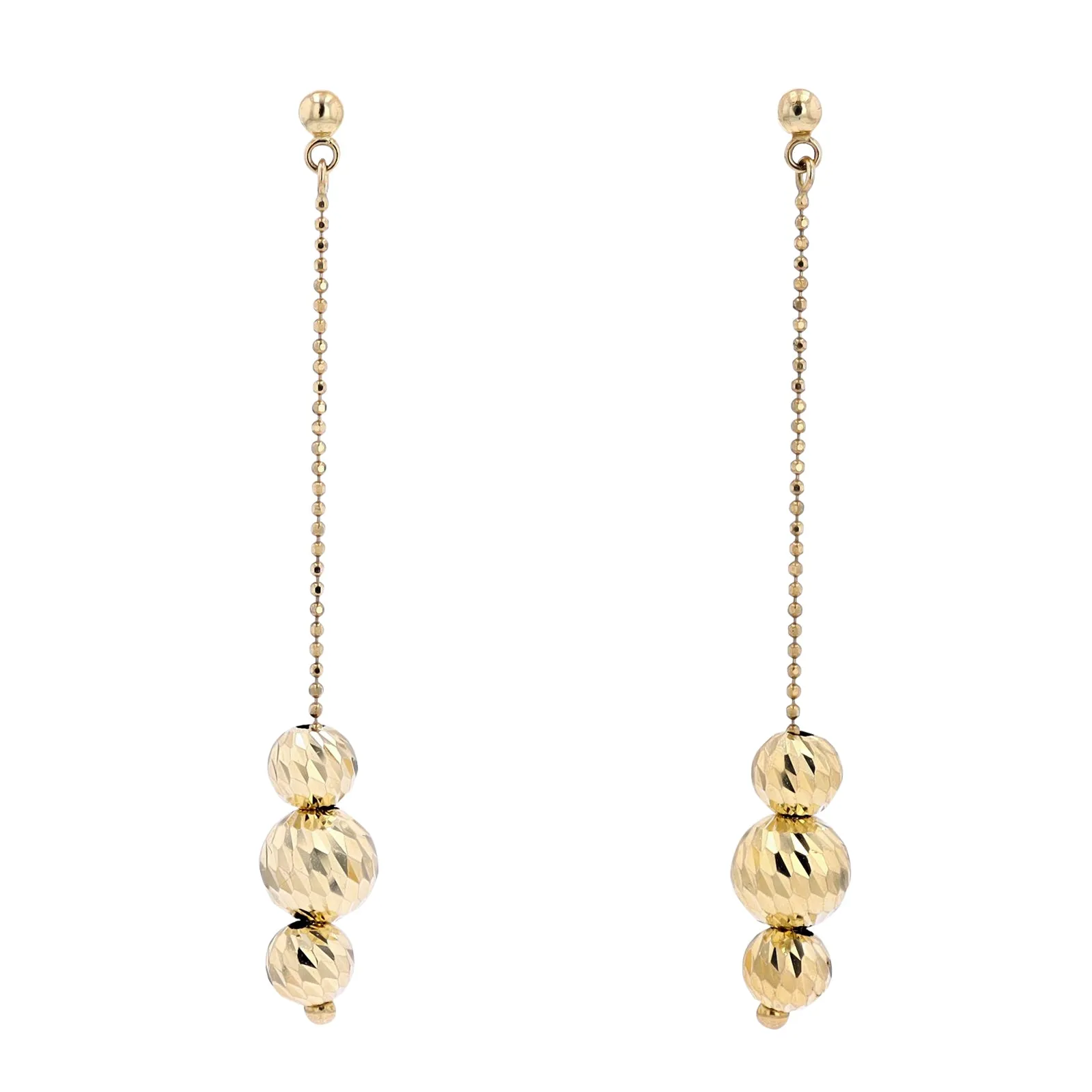 10K YG Beaded Drop Earrings<p><strong>$105</p></strong>