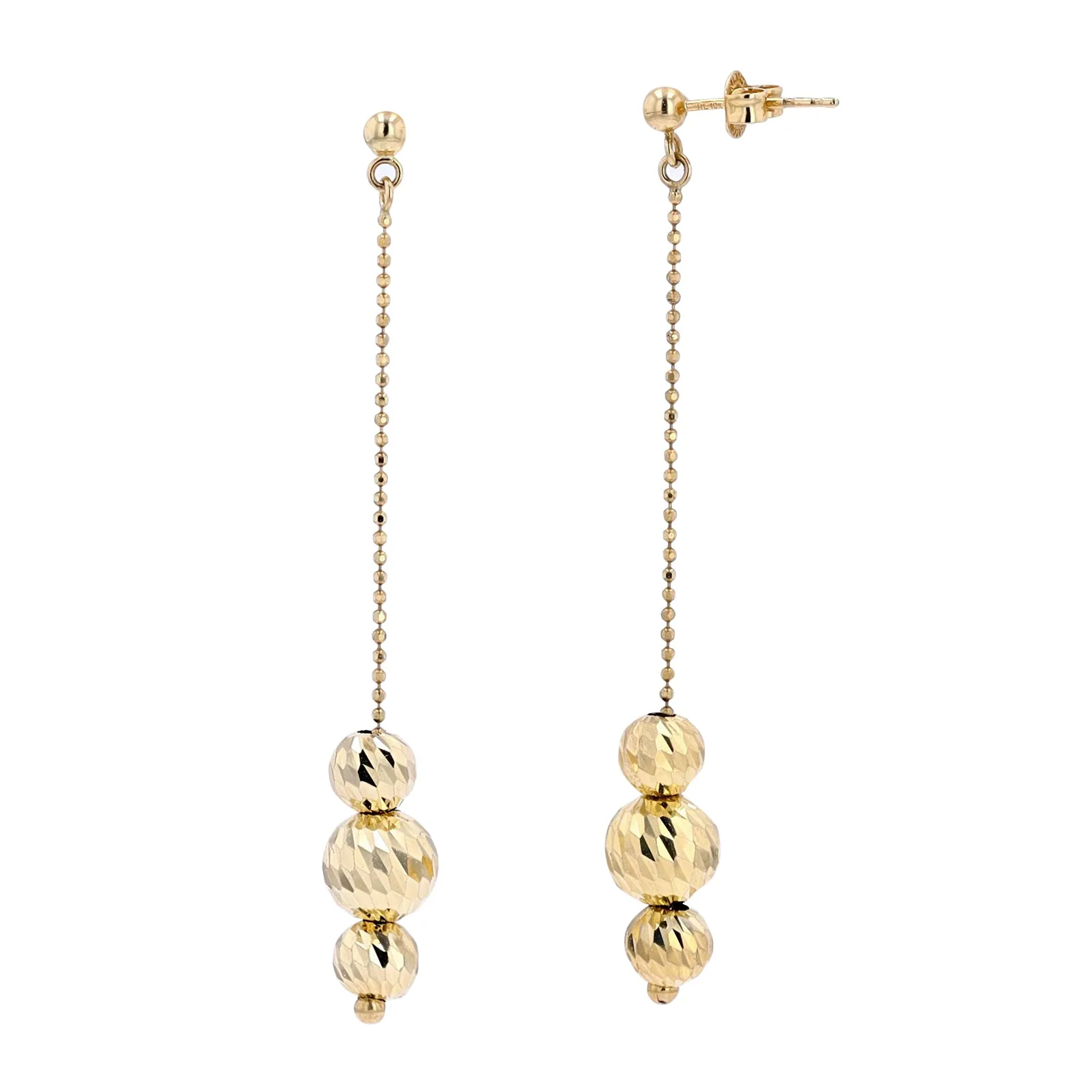10K YG Beaded Drop Earrings<p><strong>$105</p></strong>