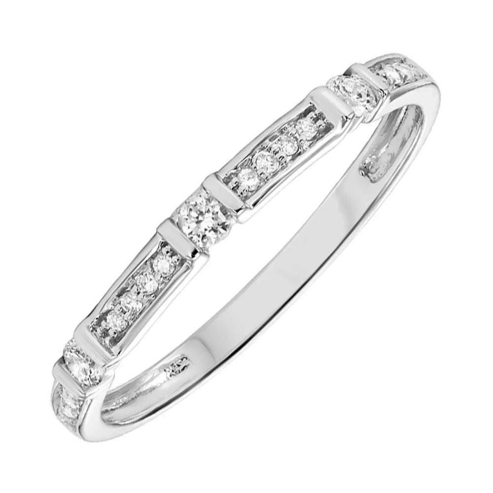 10KT White Gold Fashion Diamond Band