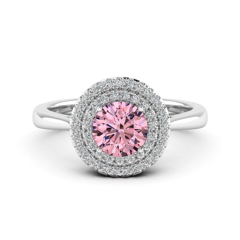 1.24 d.e.w cts Heather Moissanite Ring