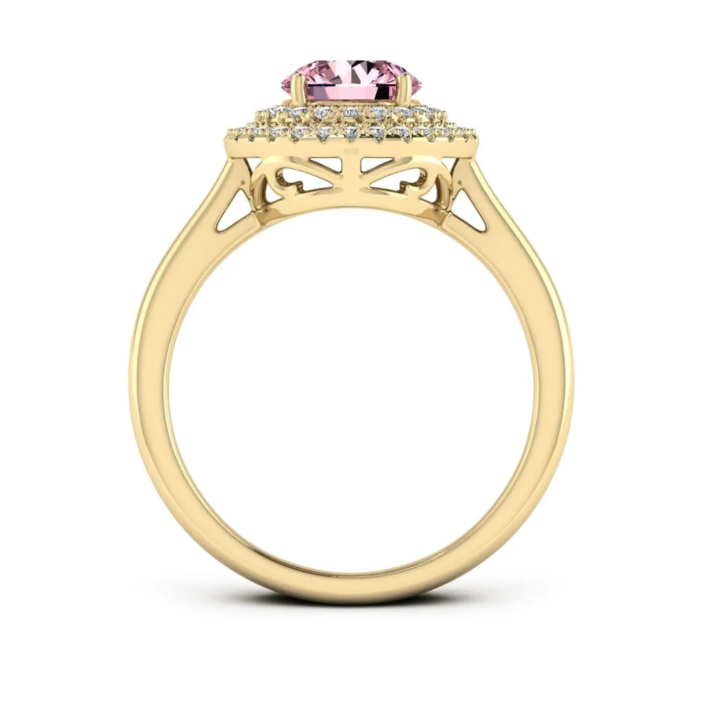 1.24 d.e.w cts Heather Moissanite Ring