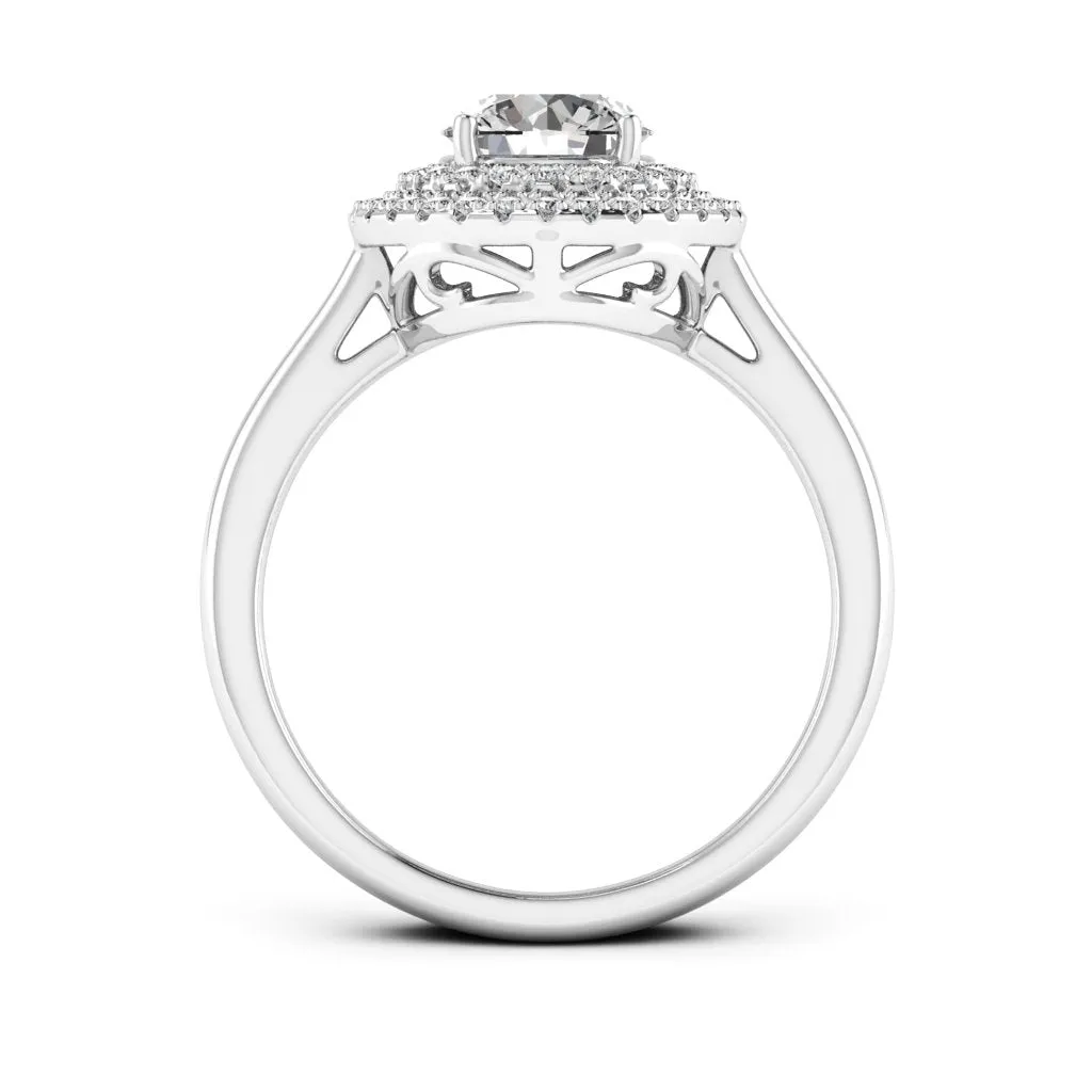 1.24 d.e.w cts Heather Moissanite Ring