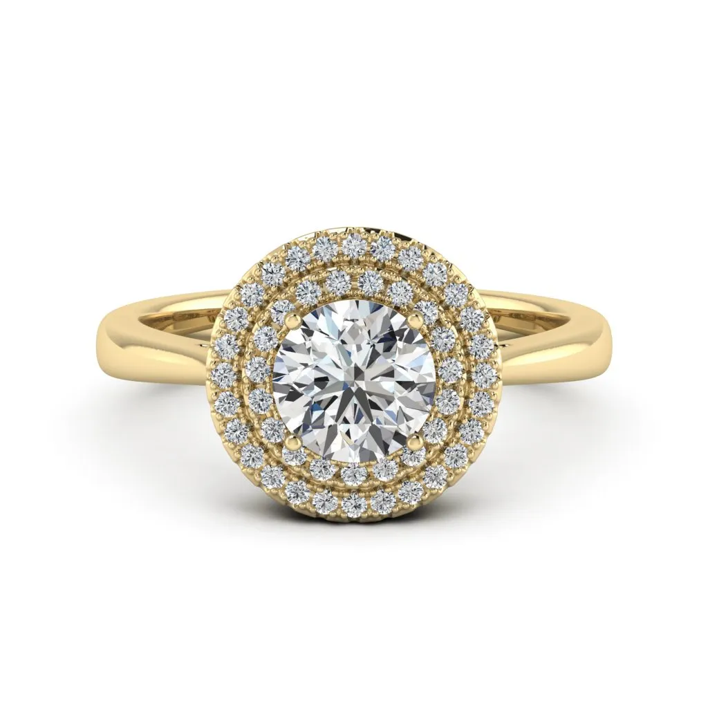 1.24 d.e.w cts Heather Moissanite Ring