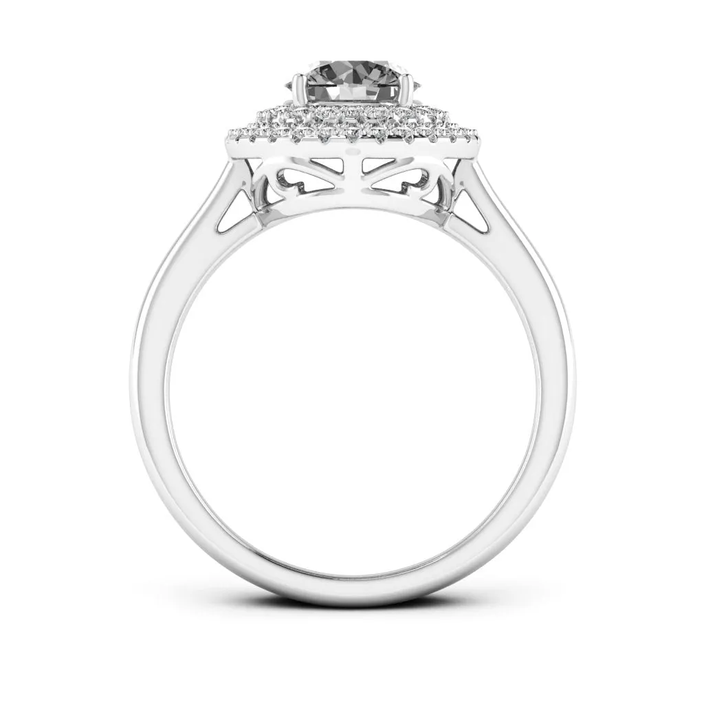 1.24 d.e.w cts Heather Moissanite Ring