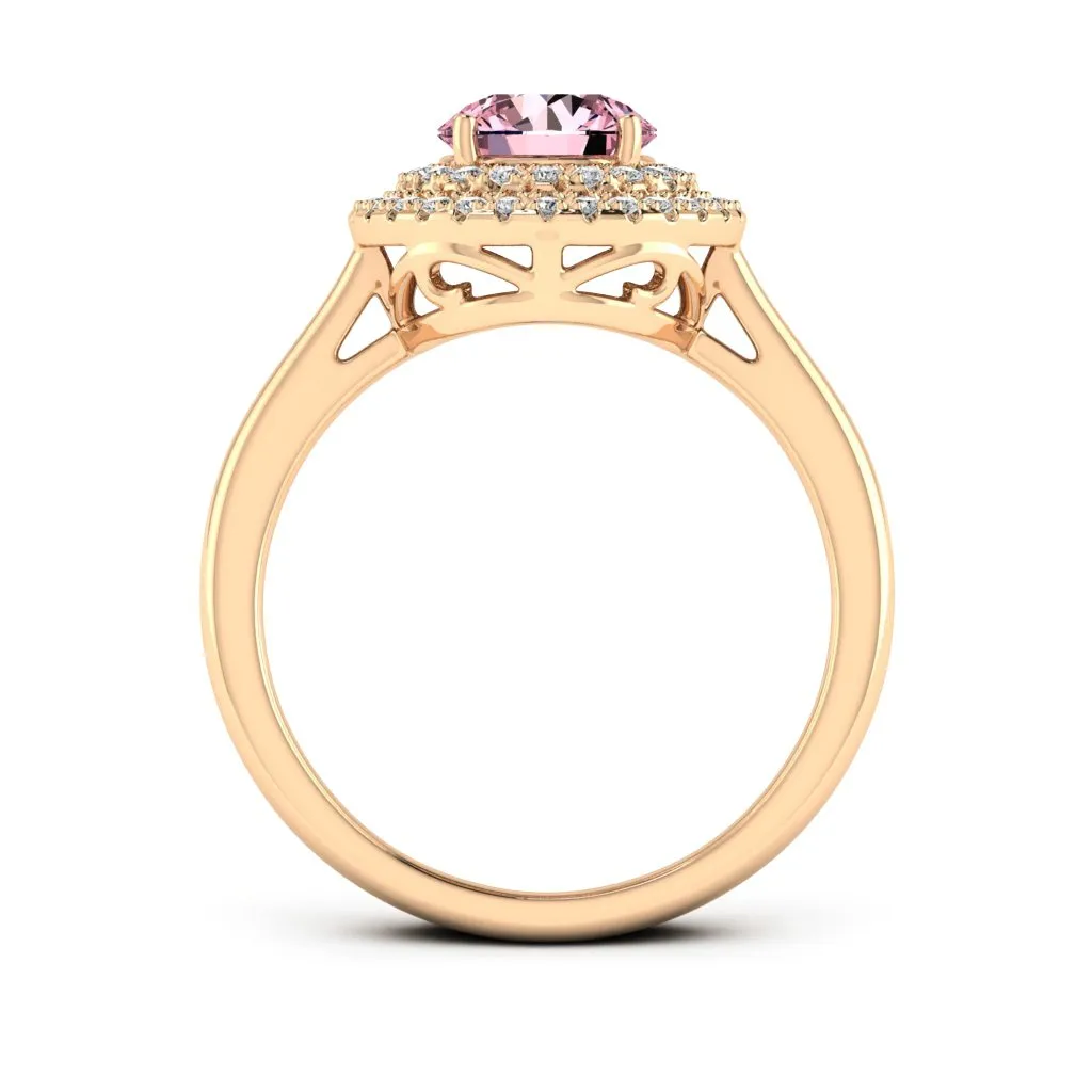 1.24 d.e.w cts Heather Moissanite Ring