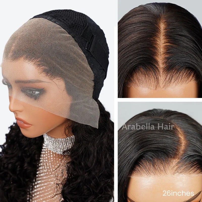 13x4 Lace Front Afro Curly Highlight #27 Colored Bleached Knots Free Part Human Hair Wigs
