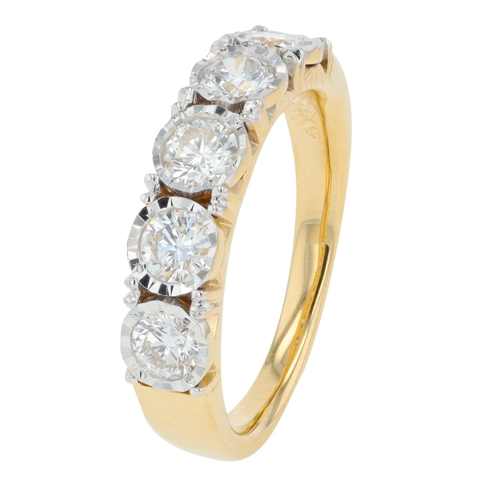 14K 1 CT Lab Grown Diamond Band<p><strong>More Colors Available</p></strong><p><strong>Lab Grown Diamond</p></strong>