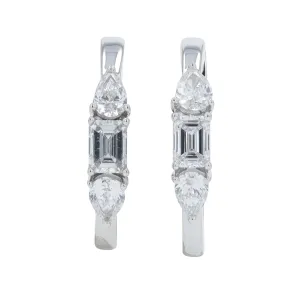14K 1 CT Lab Grown Diamond Hoops<p><strong>Lab Grown Diamond</p></strong><p><strong>More Colors Available</p></strong>