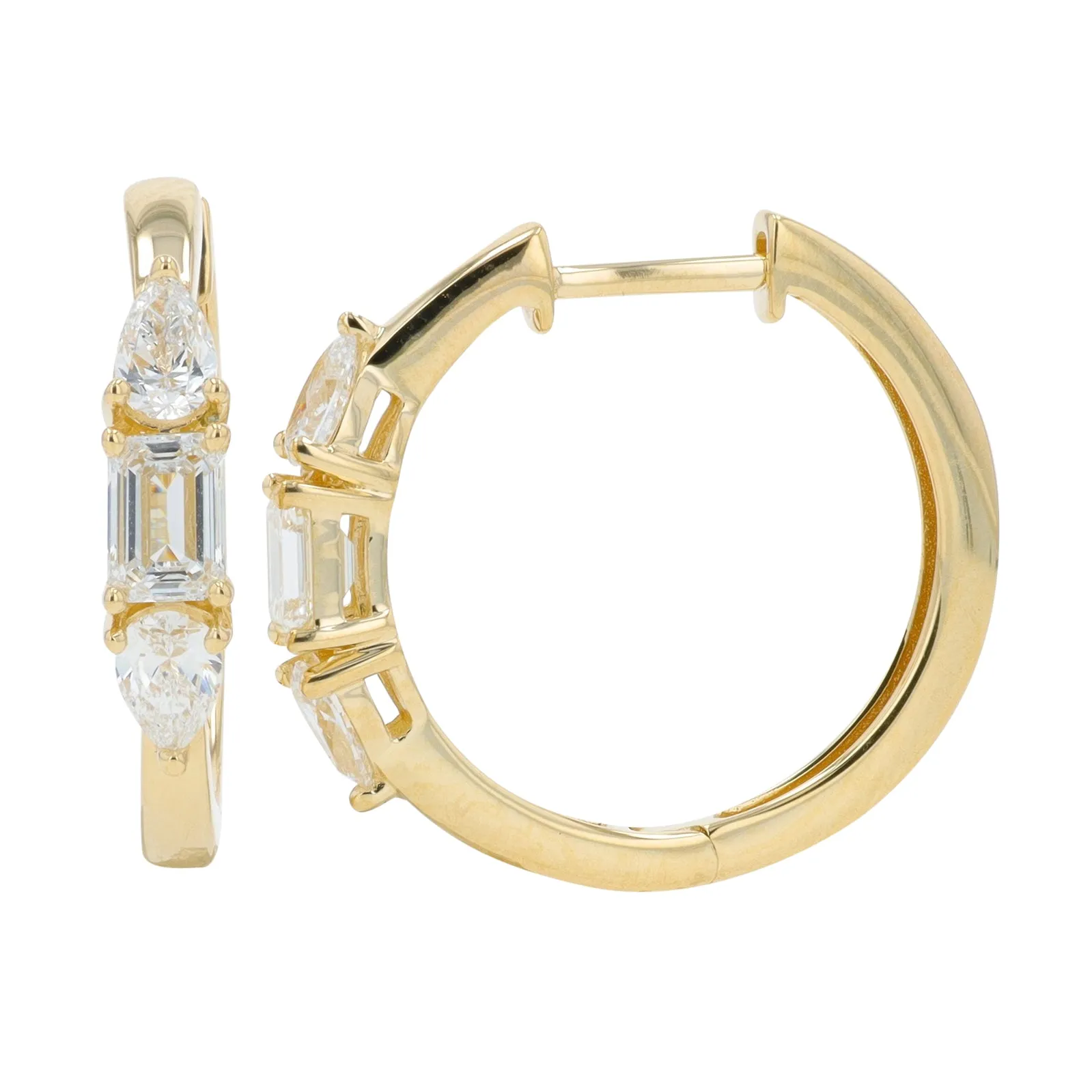 14K 1 CT Lab Grown Diamond Hoops<p><strong>Lab Grown Diamond</p></strong><p><strong>More Colors Available</p></strong>
