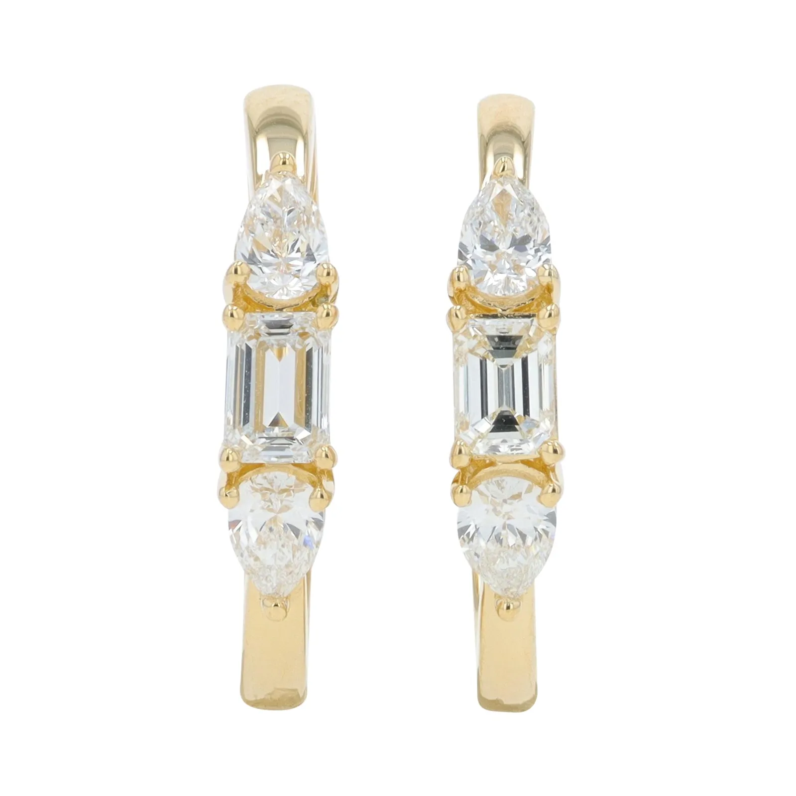 14K 1 CT Lab Grown Diamond Hoops<p><strong>Lab Grown Diamond</p></strong><p><strong>More Colors Available</p></strong>