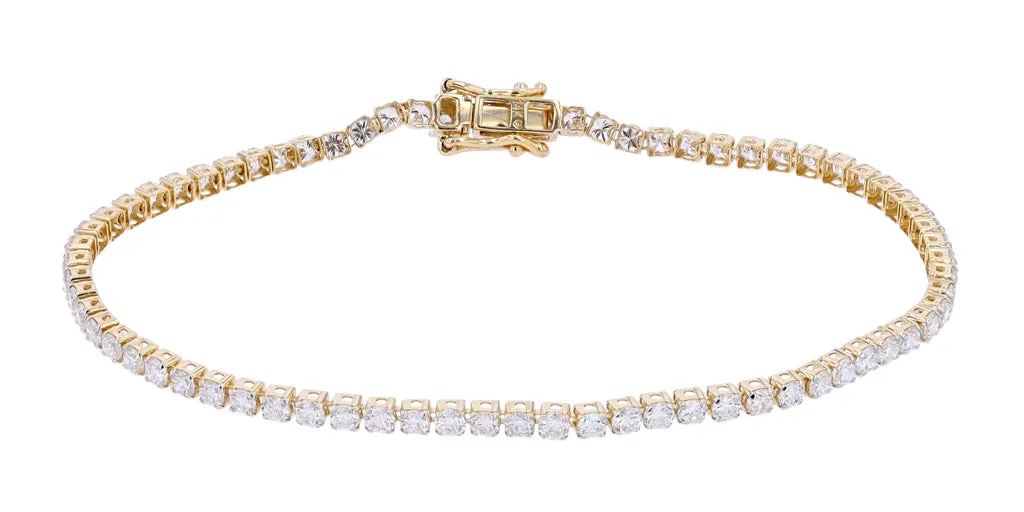14K 3 CT Lab Grown Diamond Bracelet<p><strong>More Colors Available</p></strong><p><strong>Lab Grown Diamond</p></strong>
