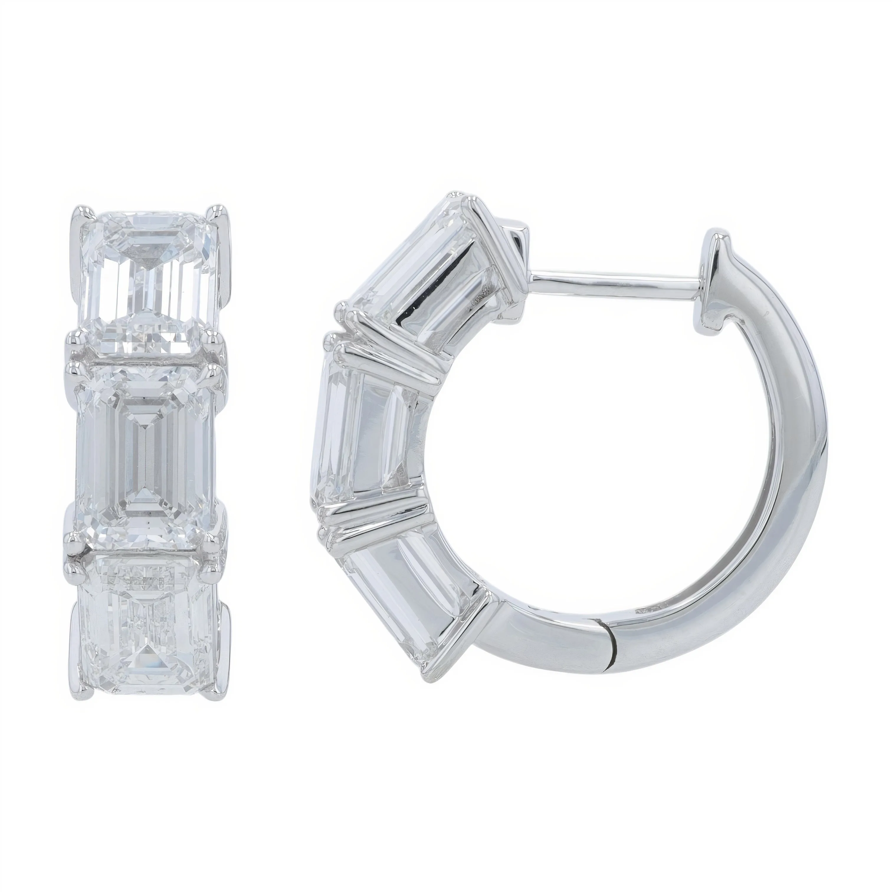 14K 5 CT Lab Grown Diamond Hoops<p><strong>More Colors Available</p></strong><p><strong>Lab Grown Diamond</p></strong>