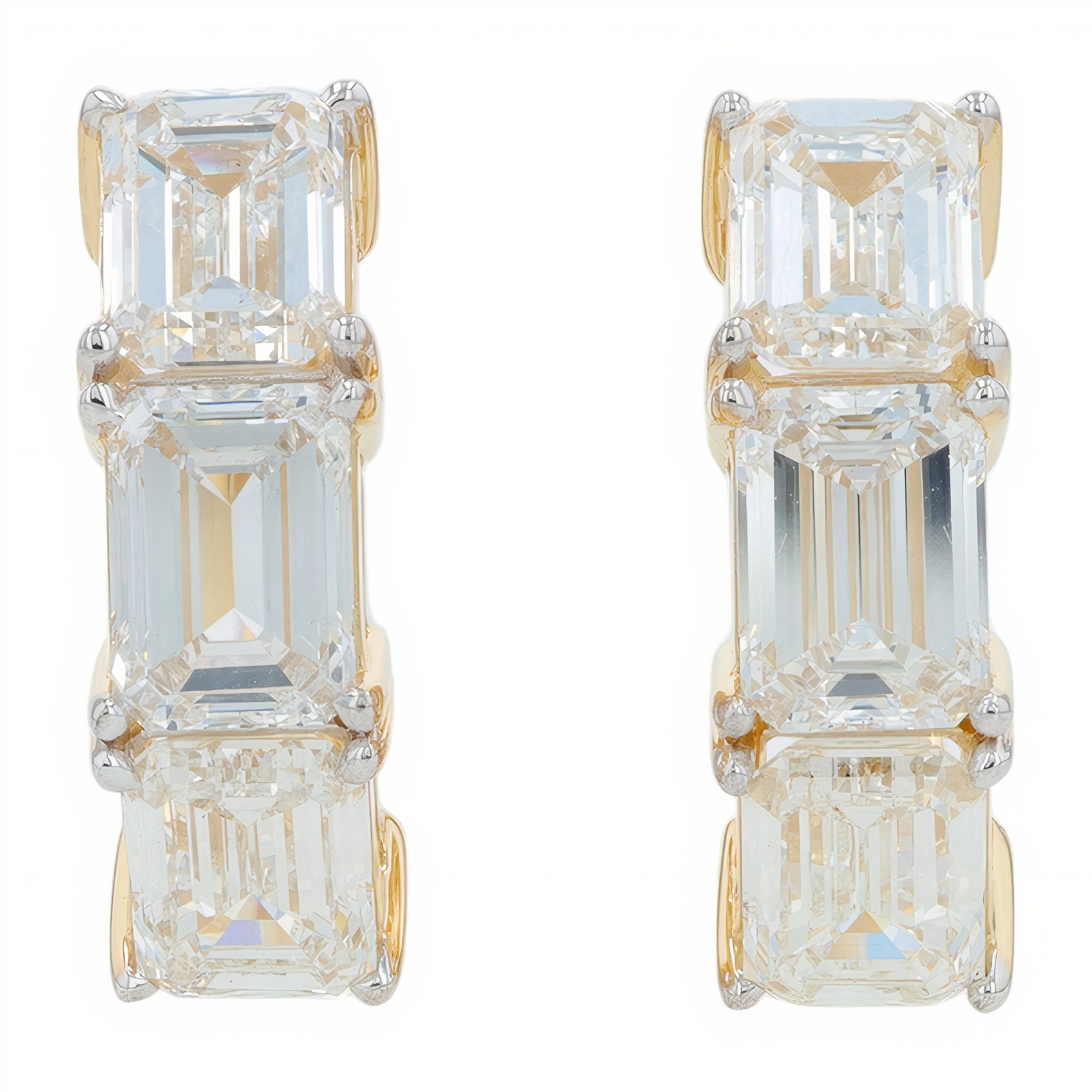 14K 5 CT Lab Grown Diamond Hoops<p><strong>More Colors Available</p></strong><p><strong>Lab Grown Diamond</p></strong>