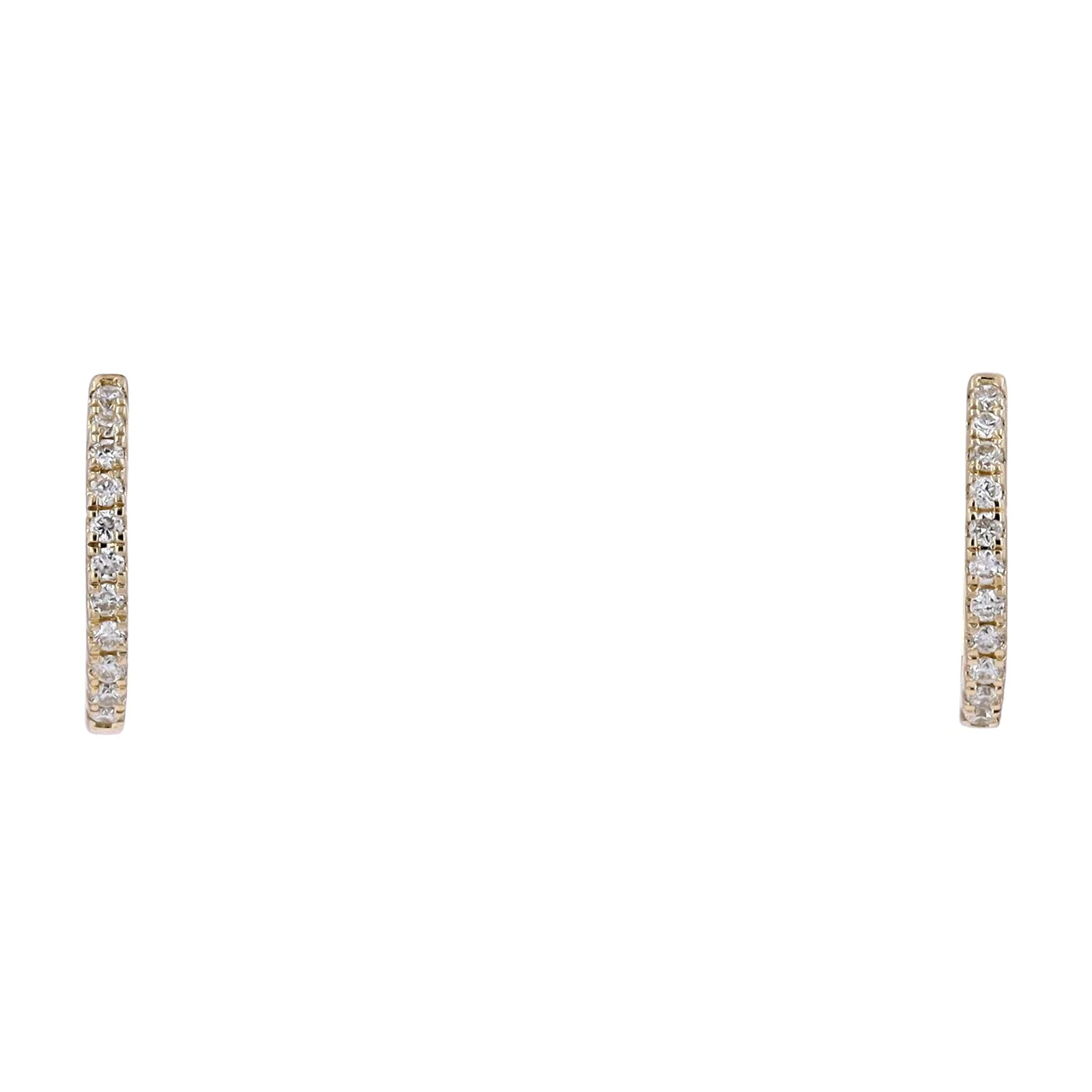 14K Diamond Huggies<p><strong>More Colors Available</p></strong>