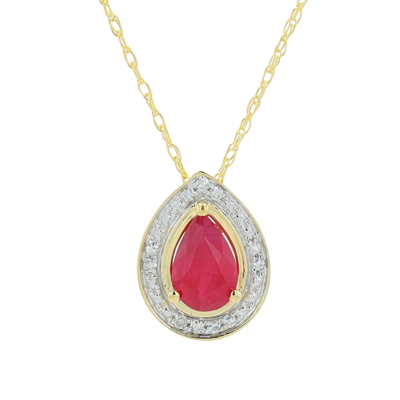 14K Gemstone Pendant<p><strong>More Colors Available</p></strong>