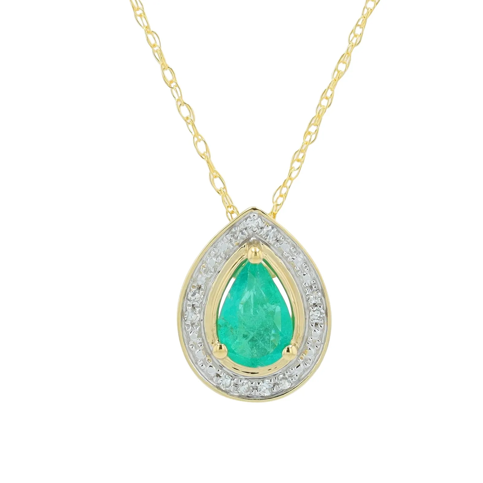 14K Gemstone Pendant<p><strong>More Colors Available</p></strong>