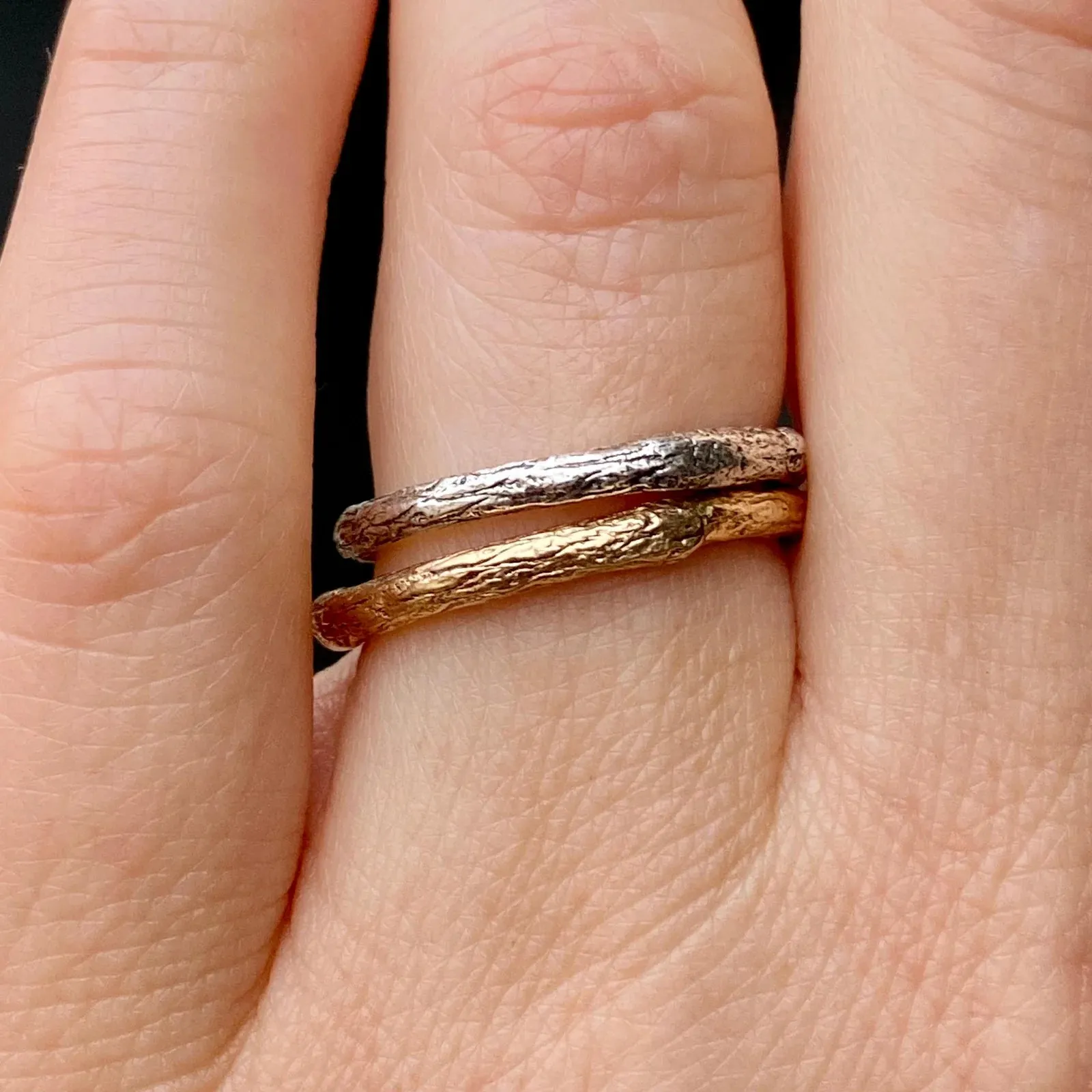 14K Gold Branch Band