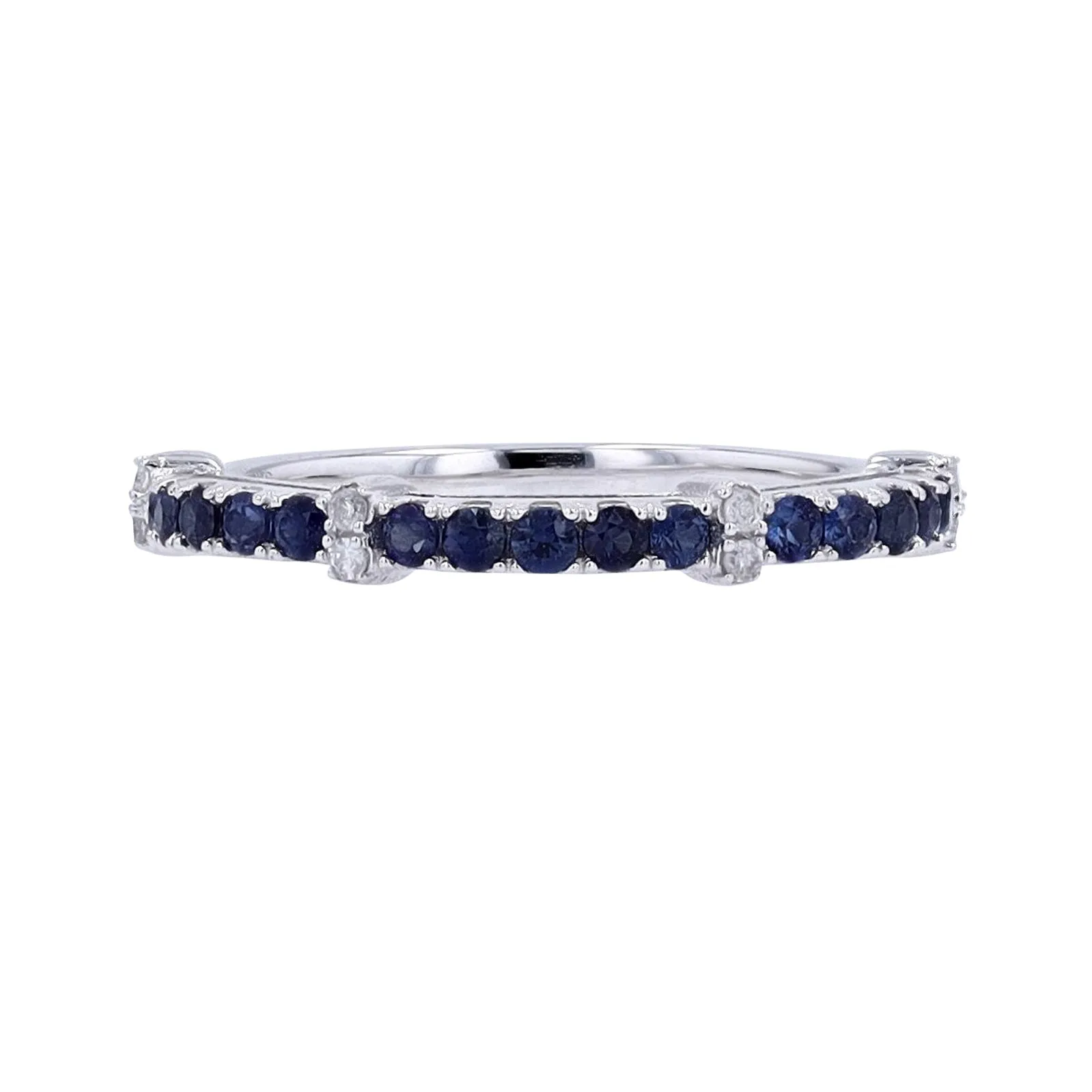 14K Sapphire & Diamond Band<p><strong>$199</p></strong><p><strong>More Colors Available</p></strong>