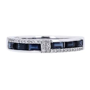 14K Sapphire & Diamond Band<p><strong>$349</p></strong> <p><strong>More Colors Available</p></strong>