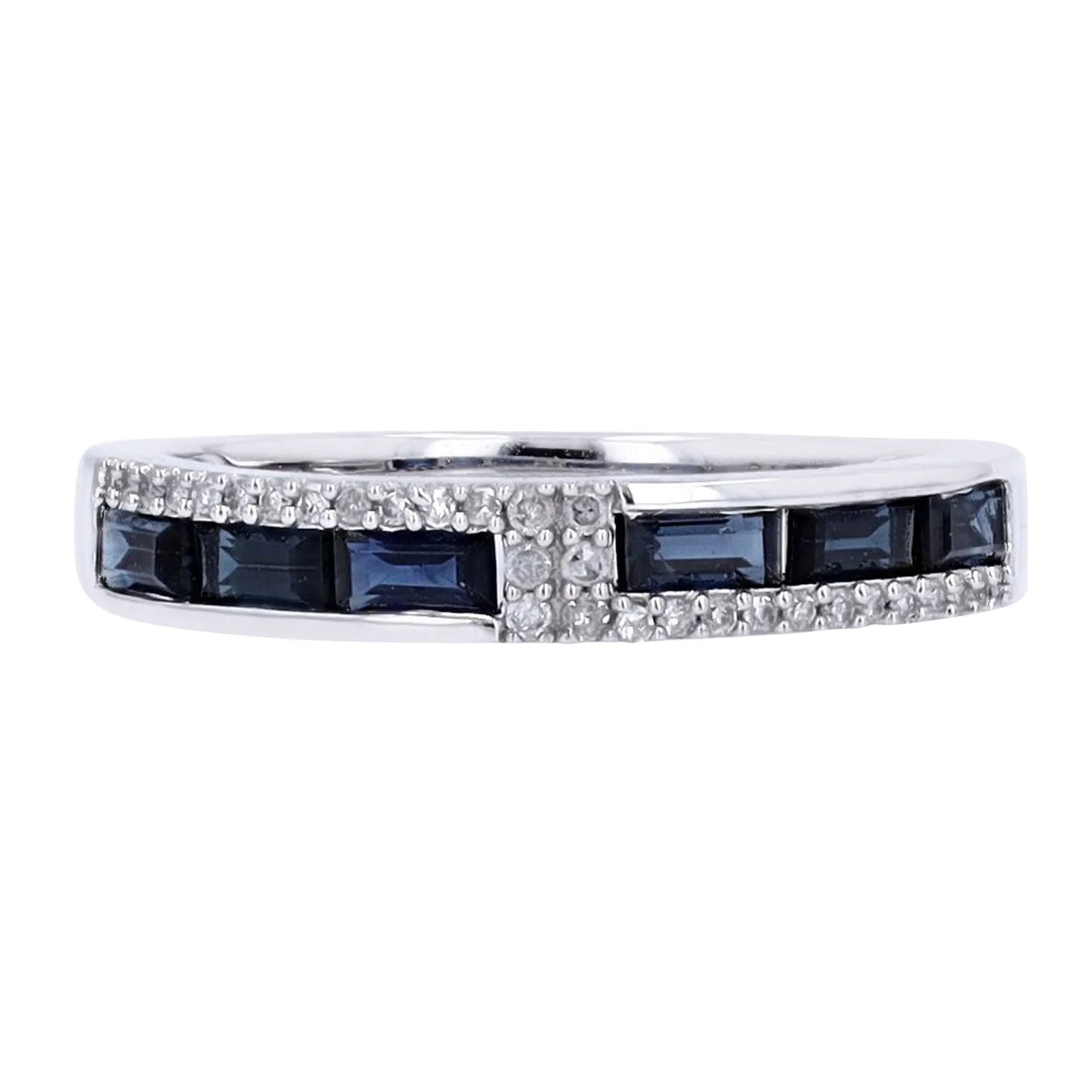 14K Sapphire & Diamond Band<p><strong>$349</p></strong> <p><strong>More Colors Available</p></strong>
