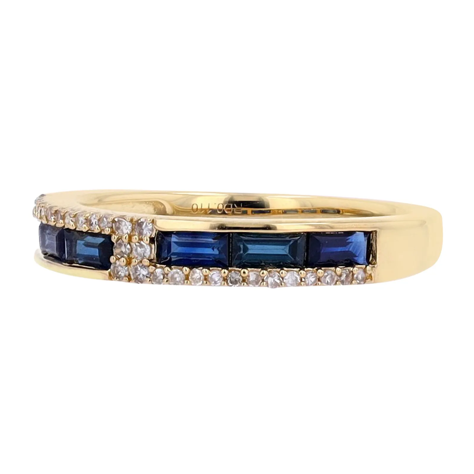 14K Sapphire & Diamond Band<p><strong>$349</p></strong> <p><strong>More Colors Available</p></strong>