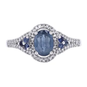 14K Sapphire & Diamond Ring<p><strong>More Colors Available</p></strong>