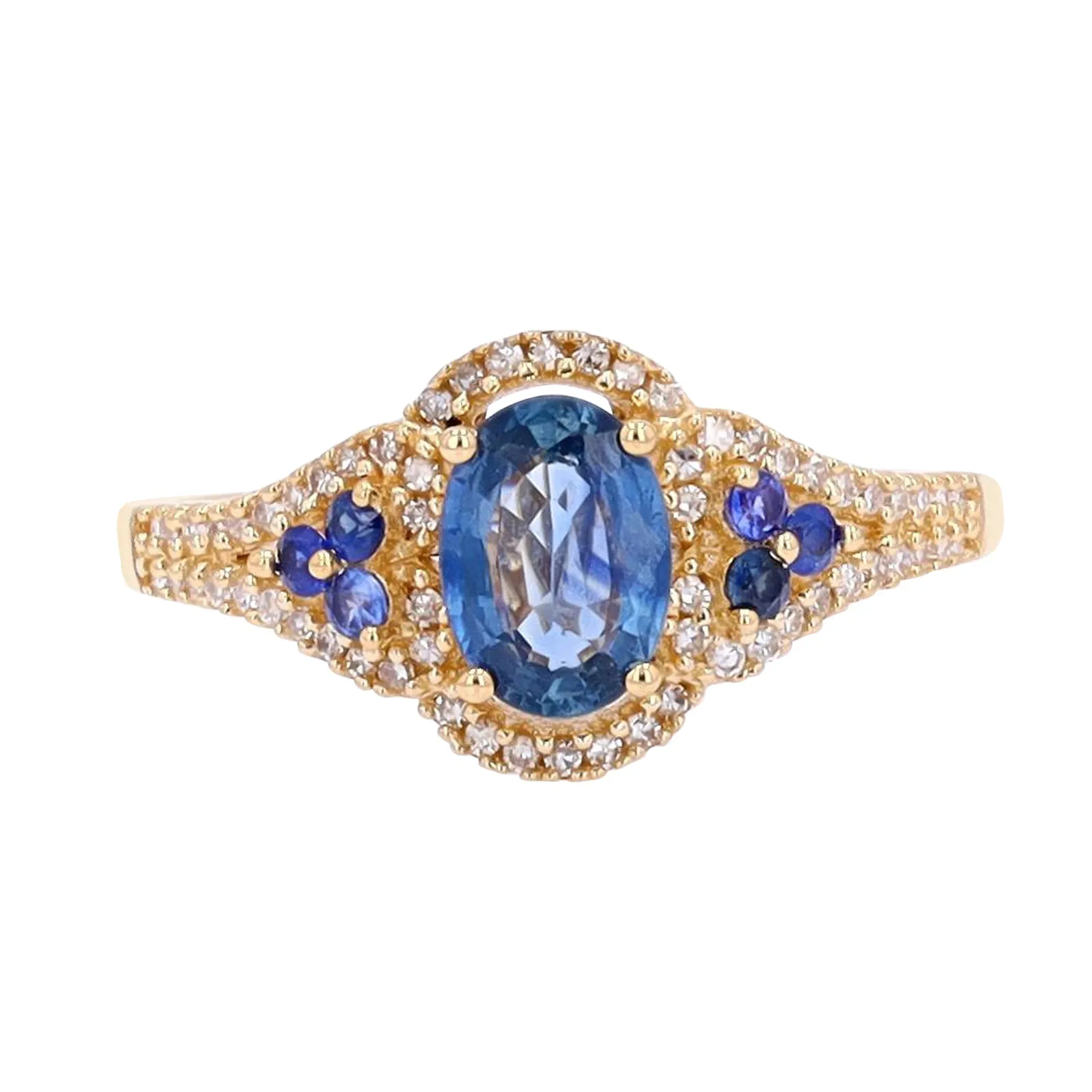 14K Sapphire & Diamond Ring<p><strong>More Colors Available</p></strong>