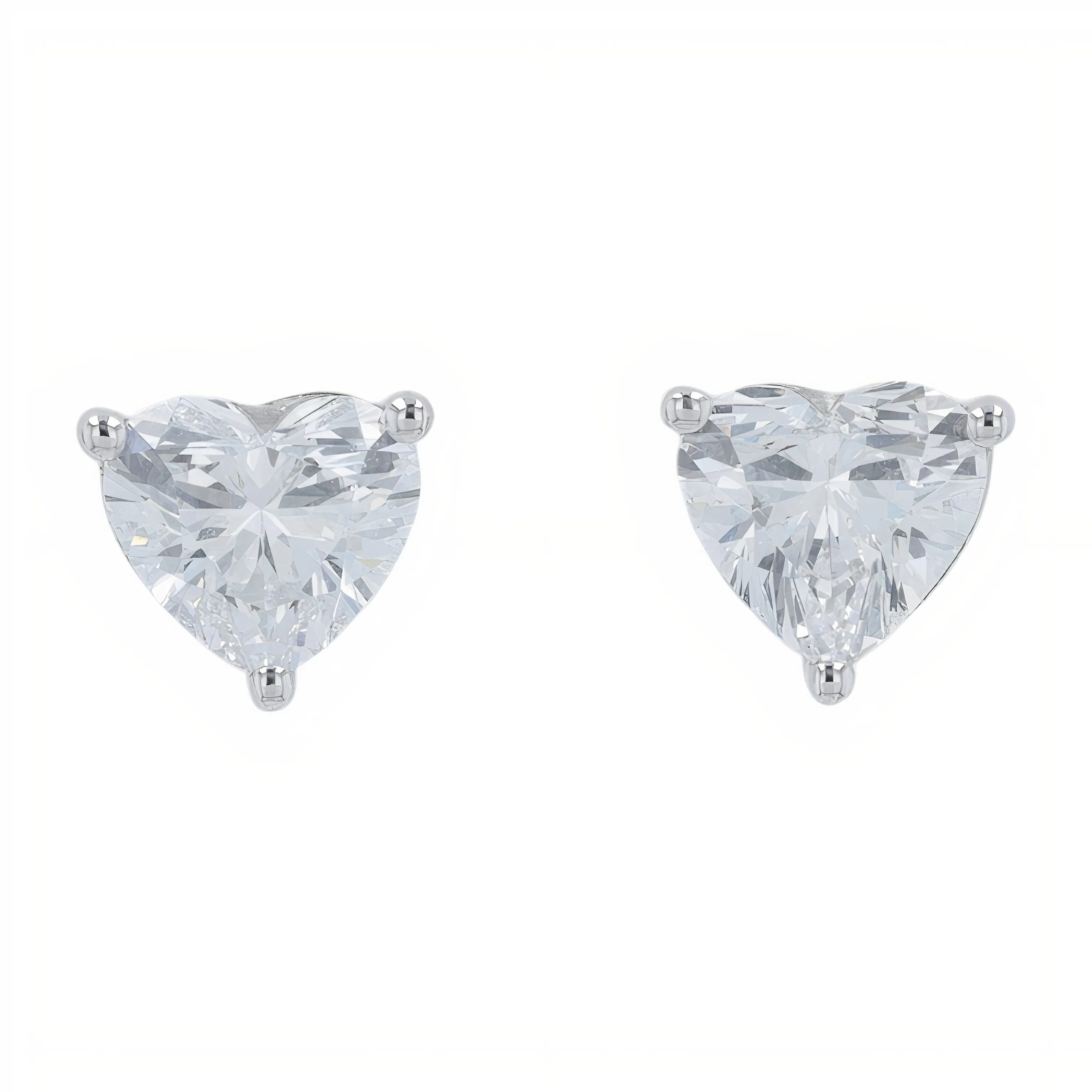 14K WG 2 CTW Lab Grown Diamond Heart Studs <p><strong>Lab Grown Diamond</p></strong><p><strong>More Colors Available</p></strong>