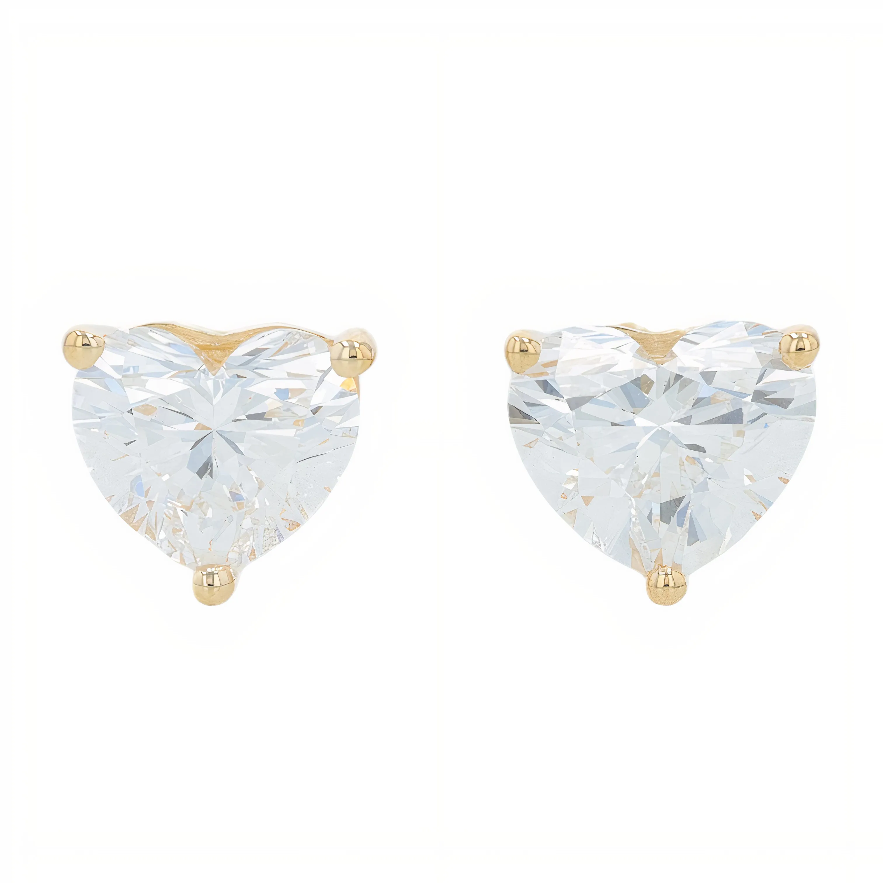 14K WG 2 CTW Lab Grown Diamond Heart Studs <p><strong>Lab Grown Diamond</p></strong><p><strong>More Colors Available</p></strong>