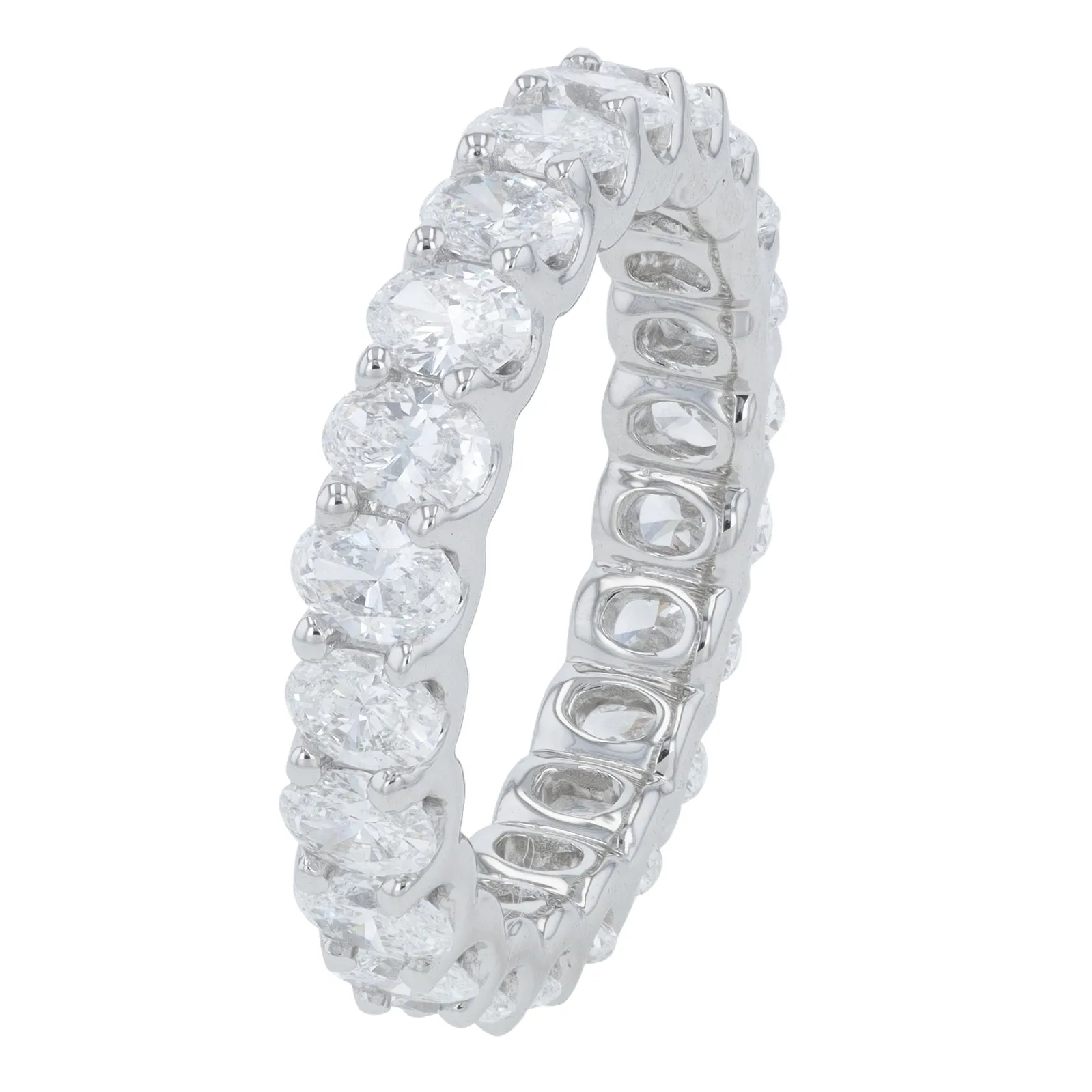 14K WG 3 CTW Lab Grown Diamond Oval Eternity Band<p><strong>Lab Grown Diamond</p></strong><p><strong>Multiple Sizes</p></strong>