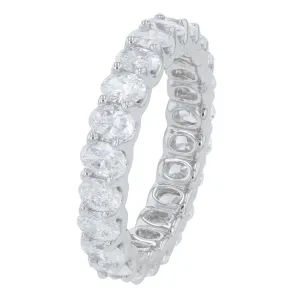 14K WG 3 CTW Lab Grown Diamond Oval Eternity Band<p><strong>Lab Grown Diamond</p></strong><p><strong>Multiple Sizes</p></strong>