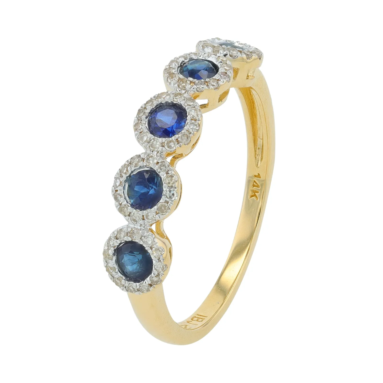 14K WG Gemstone Halo Stackable Band<p><strong>$279</p></strong> p><strong>More Colors Available</p></strong>