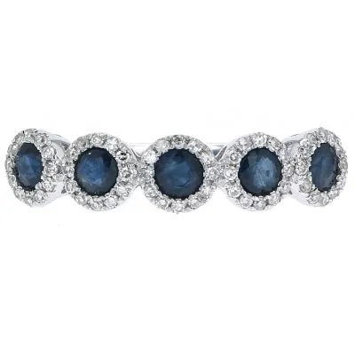 14K WG Gemstone Halo Stackable Band<p><strong>$279</p></strong> p><strong>More Colors Available</p></strong>