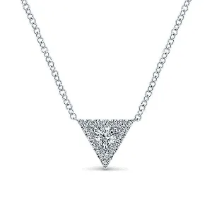 14k White Gold Kaslique Fashion Necklace