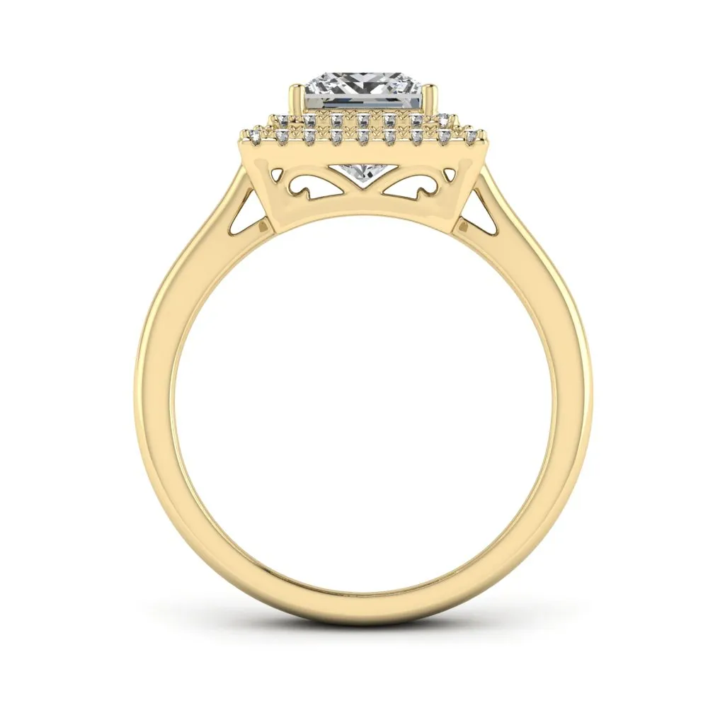 1.58 d.e.w cts Heather Moissanite Ring