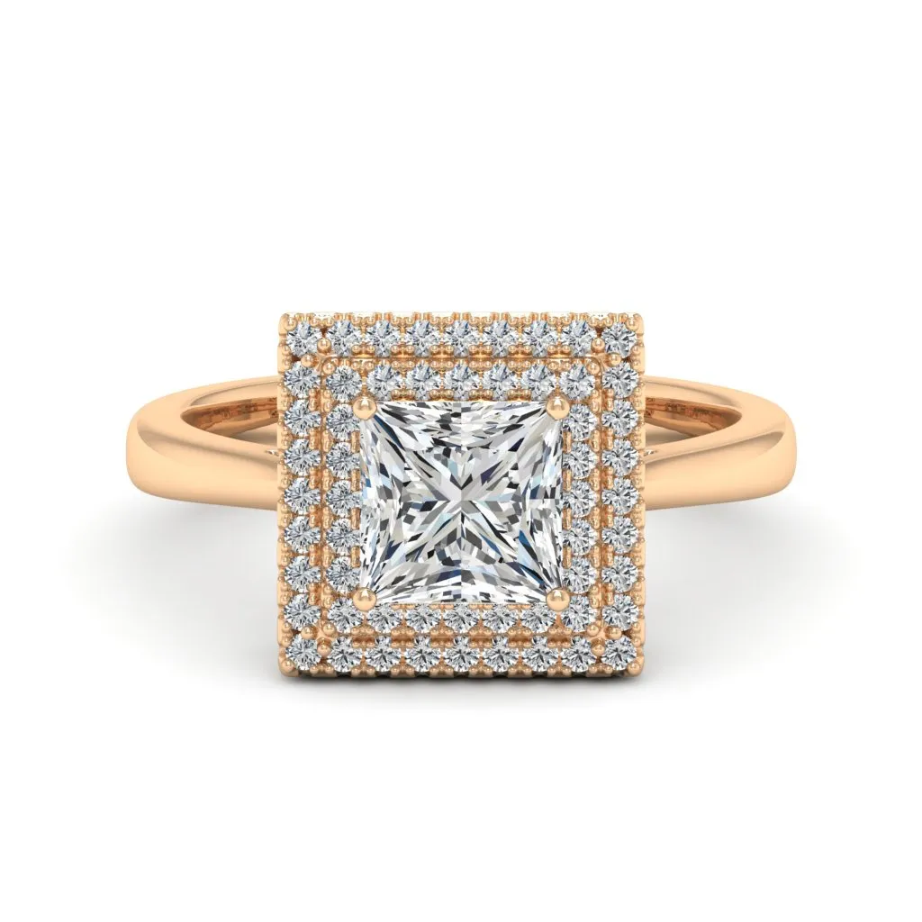 1.58 d.e.w cts Heather Moissanite Ring