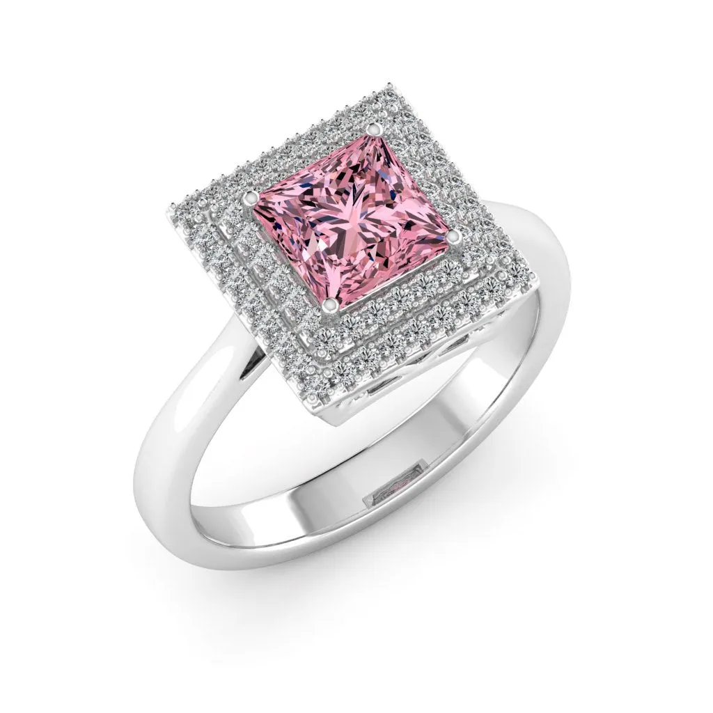 1.58 d.e.w cts Heather Moissanite Ring