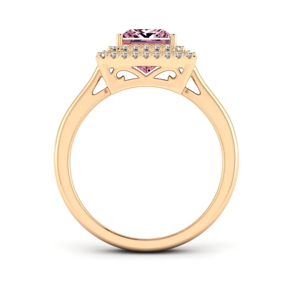 1.58 d.e.w cts Heather Moissanite Ring