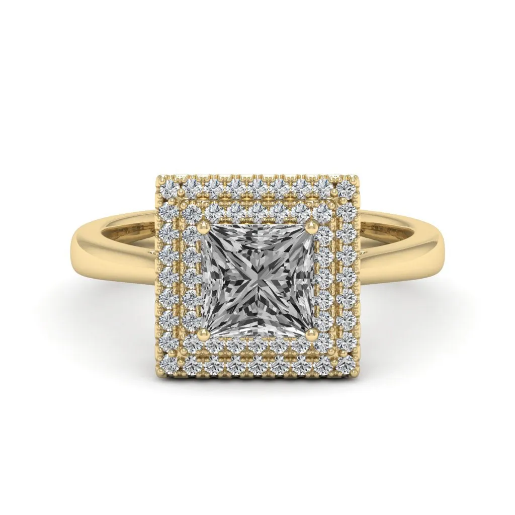 1.58 d.e.w cts Heather Moissanite Ring
