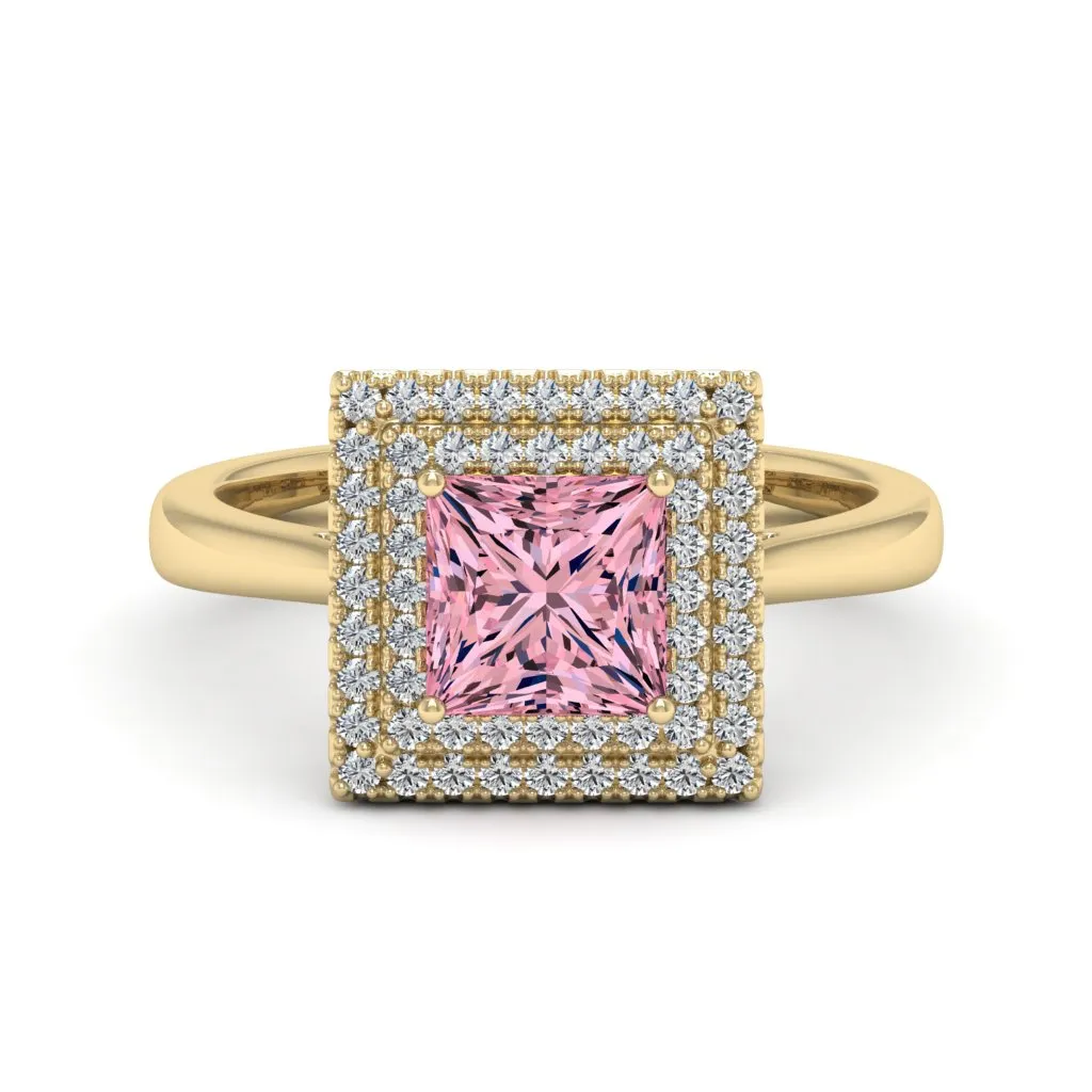 1.58 d.e.w cts Heather Moissanite Ring