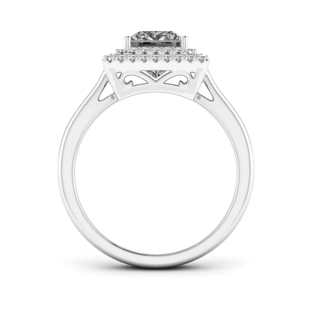 1.58 d.e.w cts Heather Moissanite Ring