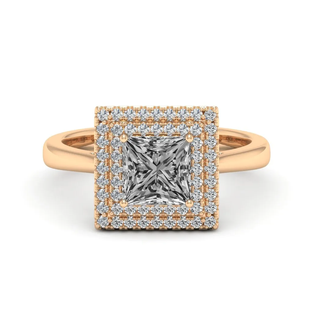 1.58 d.e.w cts Heather Moissanite Ring