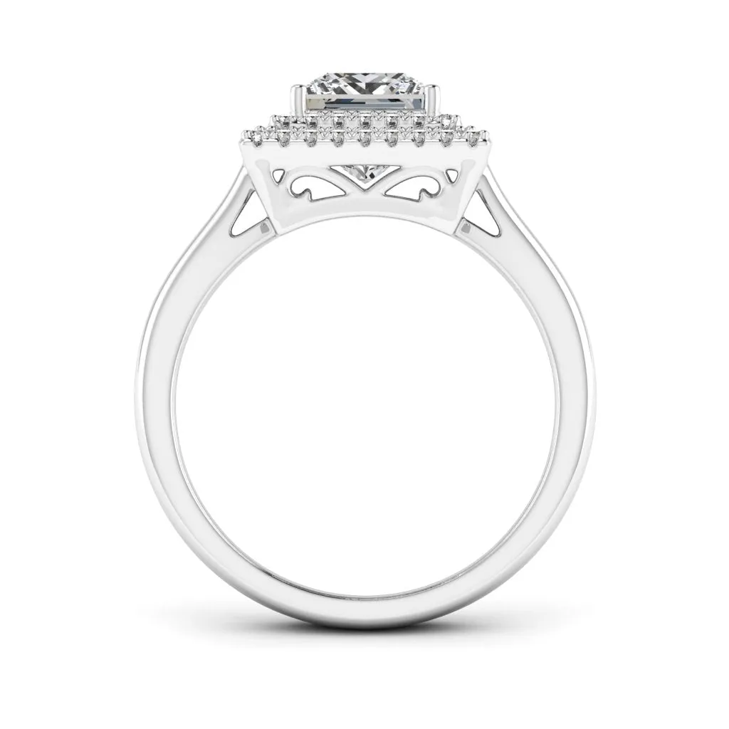 1.58 d.e.w cts Heather Moissanite Ring